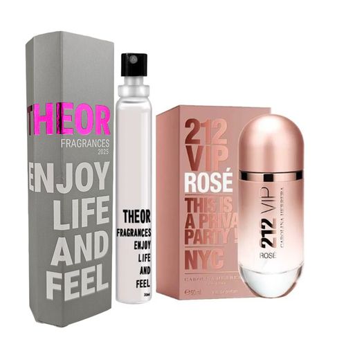 Theor 100 - Deo Colônia inspirada em 212 Vip Rosé