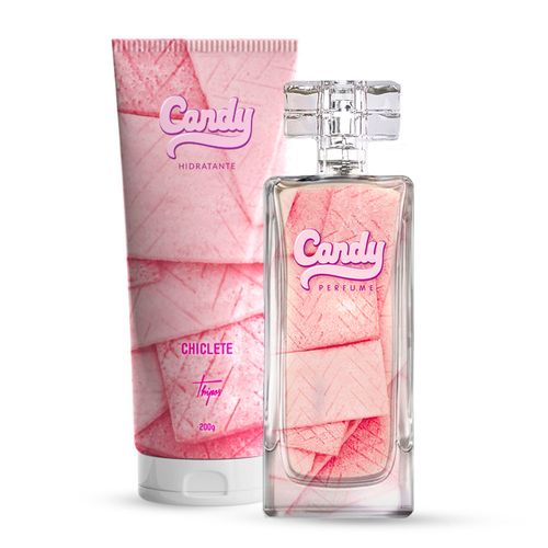 Kit Necessaire Chiclete: Perfume 55ml + Hidratante 200g