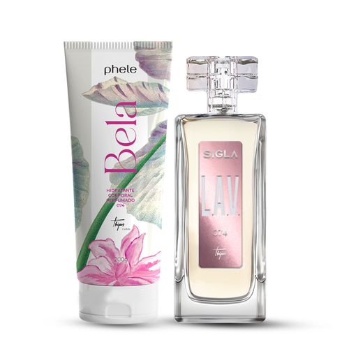 Kit Necessaire Bela: L.A.V. (074) 55ml + Hidratante Bela 200g