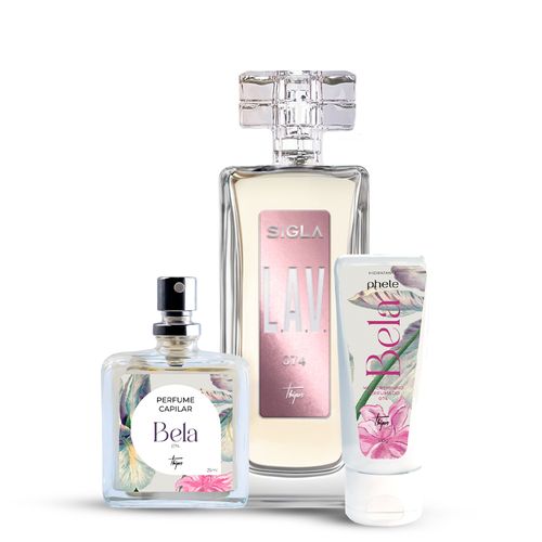 Kit Necessaire Bela: L.A.V. (074) 55ml + Meu Creminho + Perfume Capilar