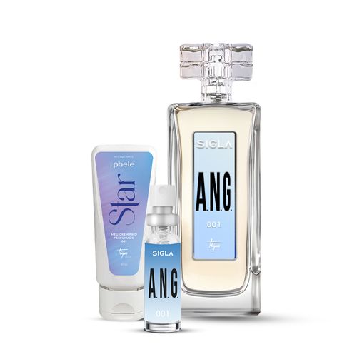 Kit Necessaire Star: Perfume 55ml + Creminho 60g + Perfume de bolso
