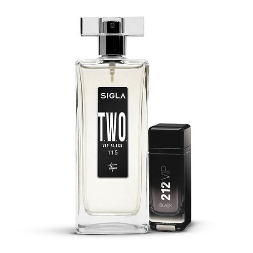 Perfume inspirado em 212 Vip Black - Thipos 115 - T.W.O. black